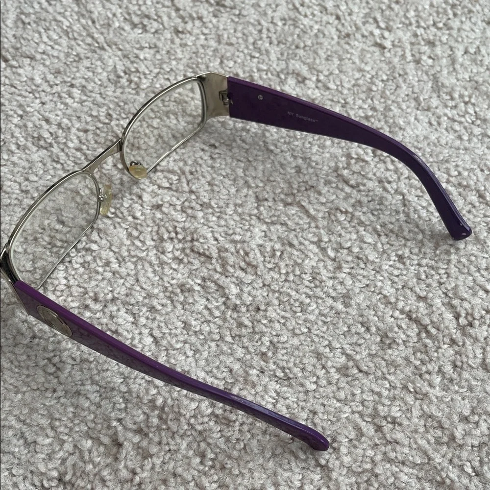 Chic Purple and Gold Women's Glasses
